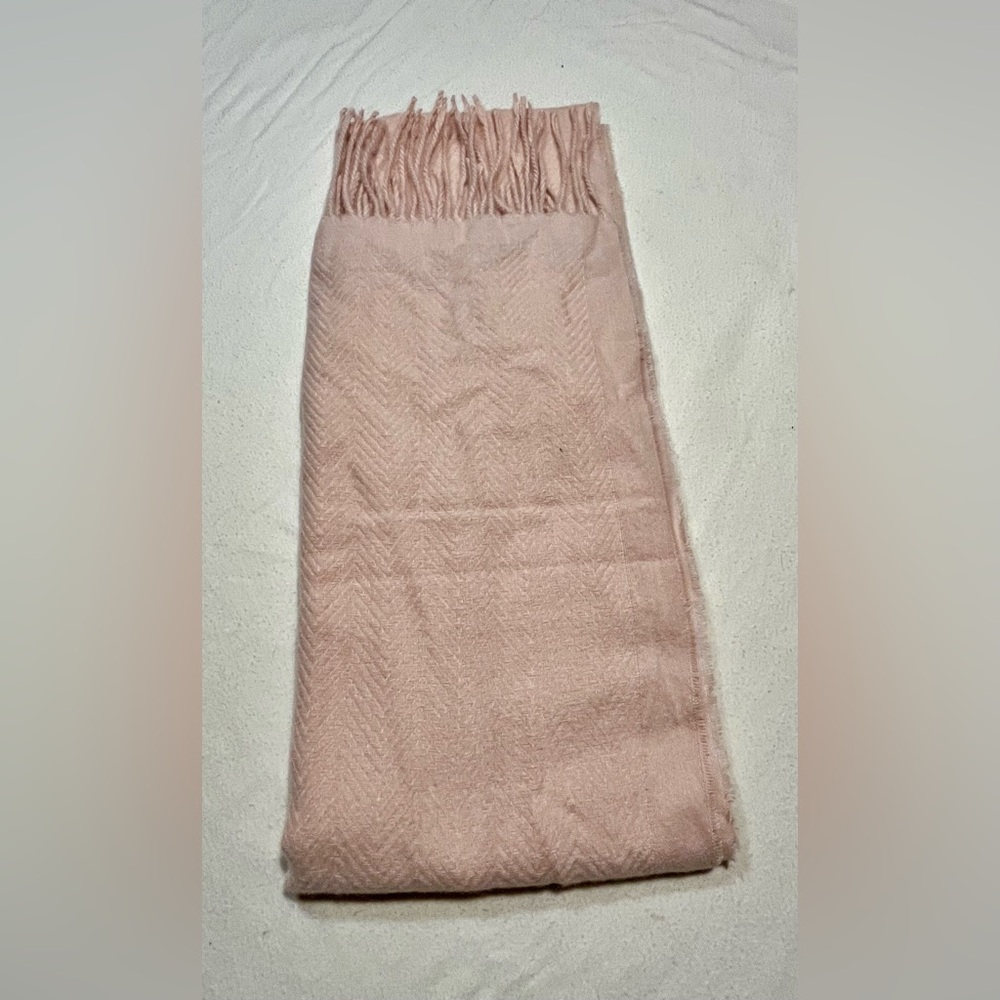Style & Co. Soft Pink Fringed Scarf - Picture 5 of 7